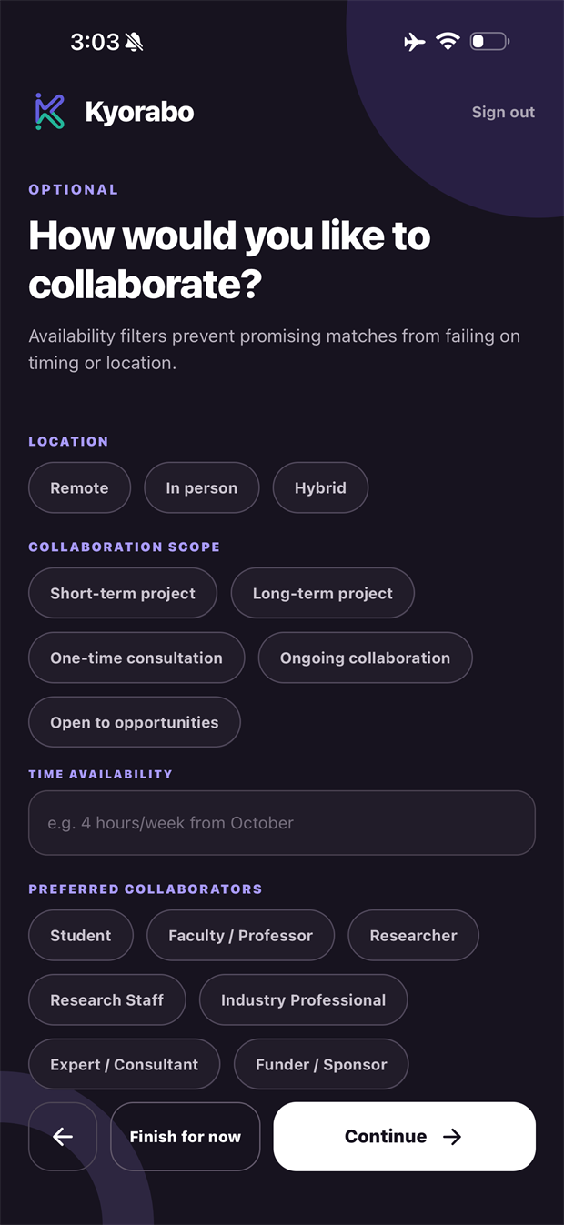 Location, scope and availability